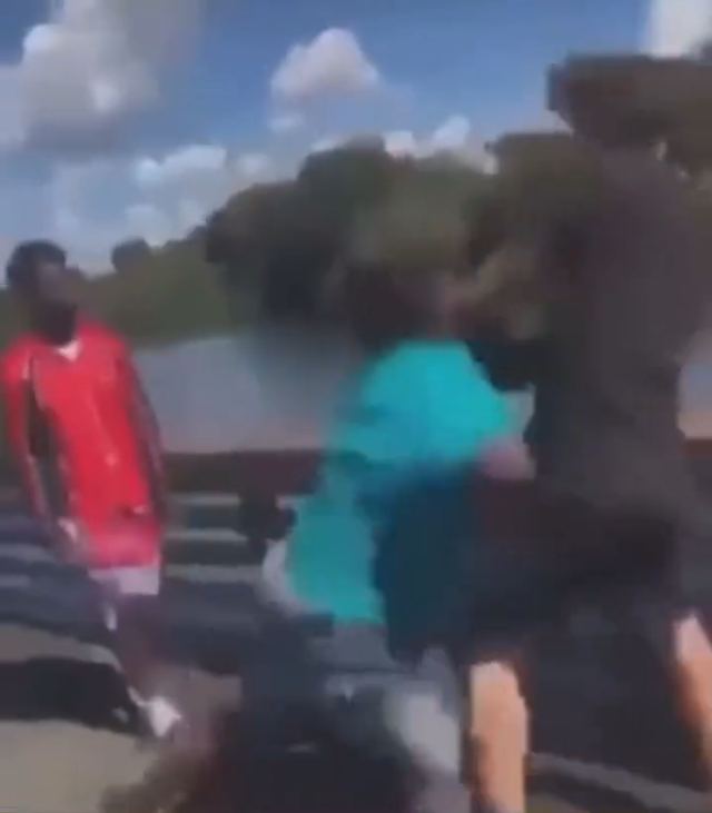 they threw bro in the water