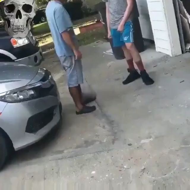 Father Gets Knocked Out By His Son For Calling His Friend A Little Hard R Friend